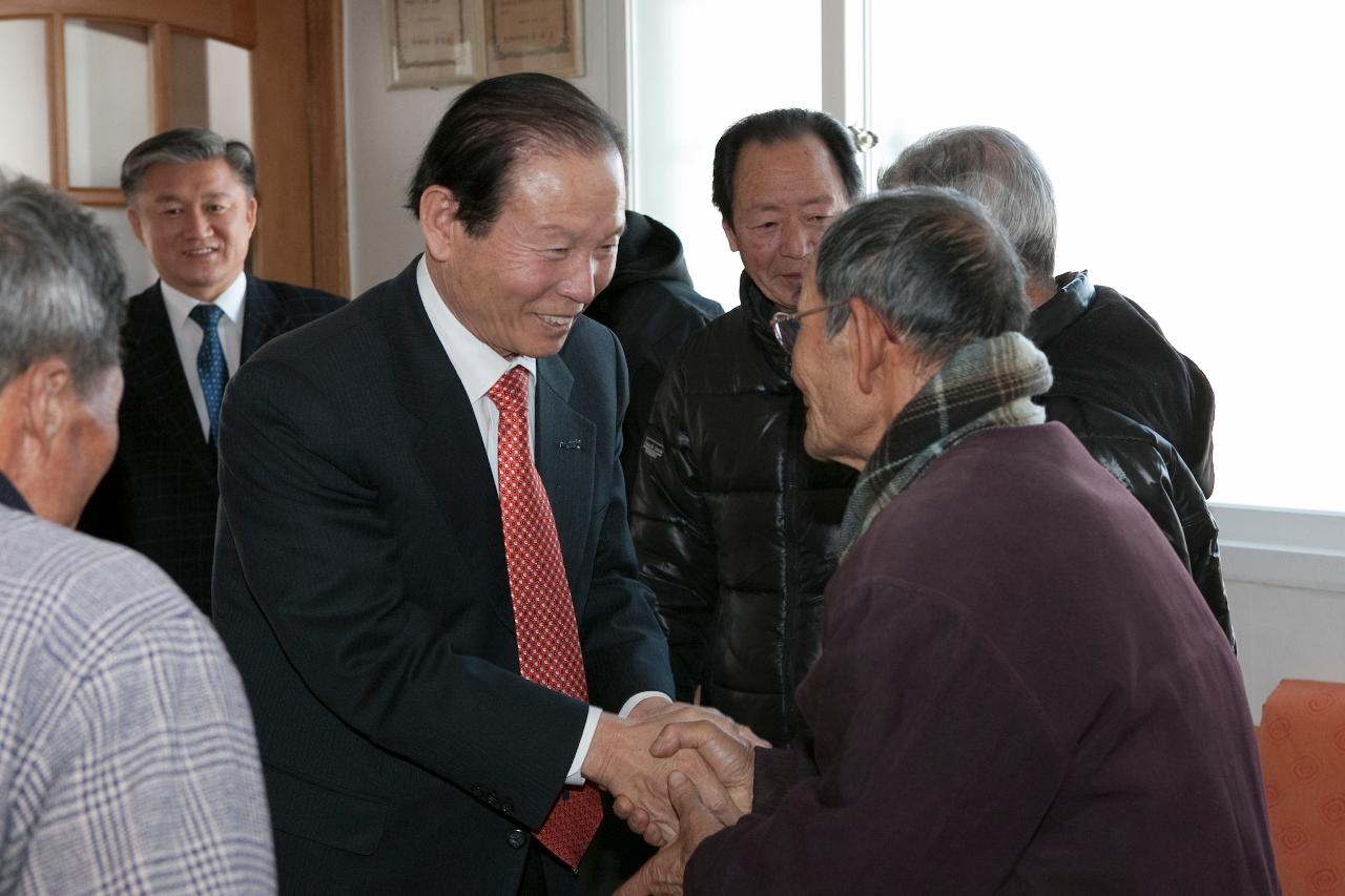 회현면 연두순시 및 경노당 방문