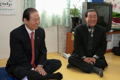 옥산면 연두순시 및 경노당 방문