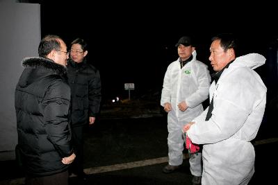 이학진 부시장 구제역 방역현장 위문