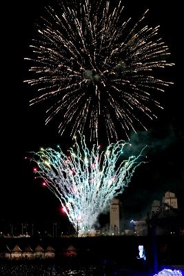 수산업경영인대회 축하 불꽃놀이