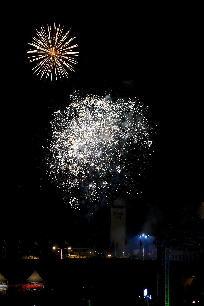 수산업경영인대회 축하 불꽃놀이