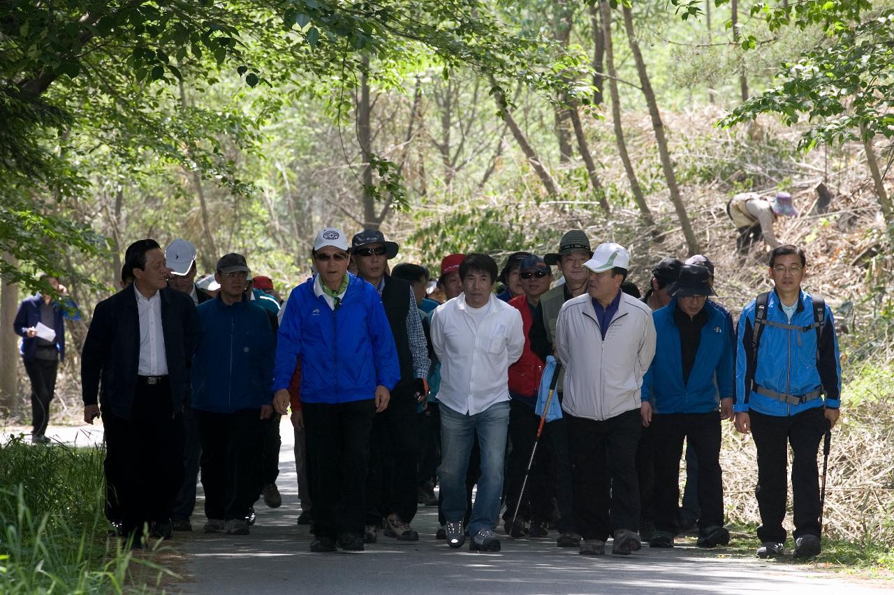 언론인과의 오성산 등반