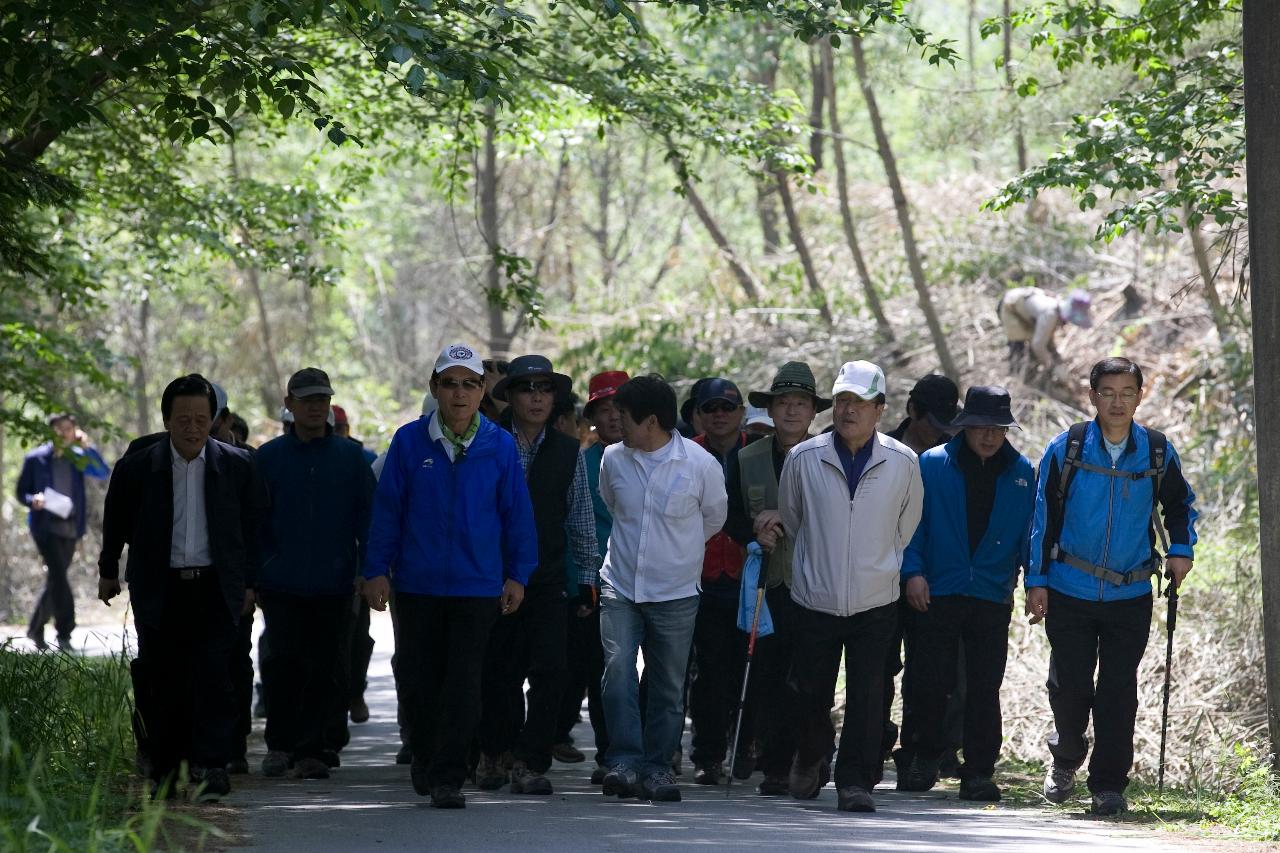 언론인과의 오성산 등반