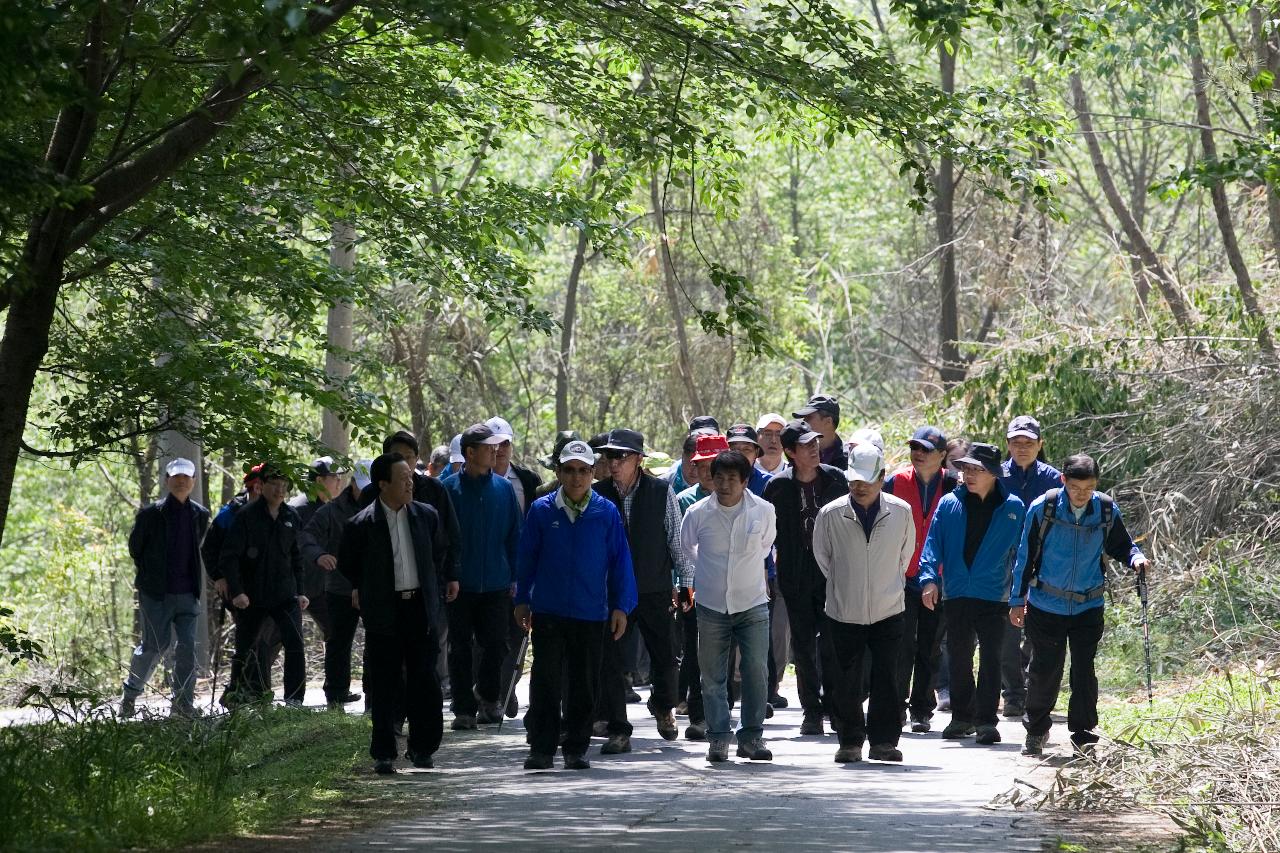 언론인과의 오성산 등반