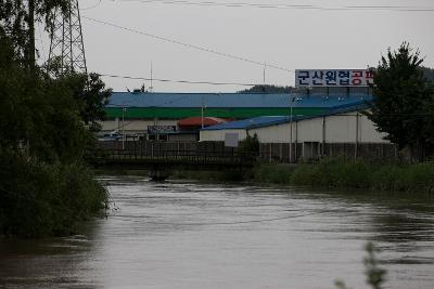 경포천 주변 침수지역