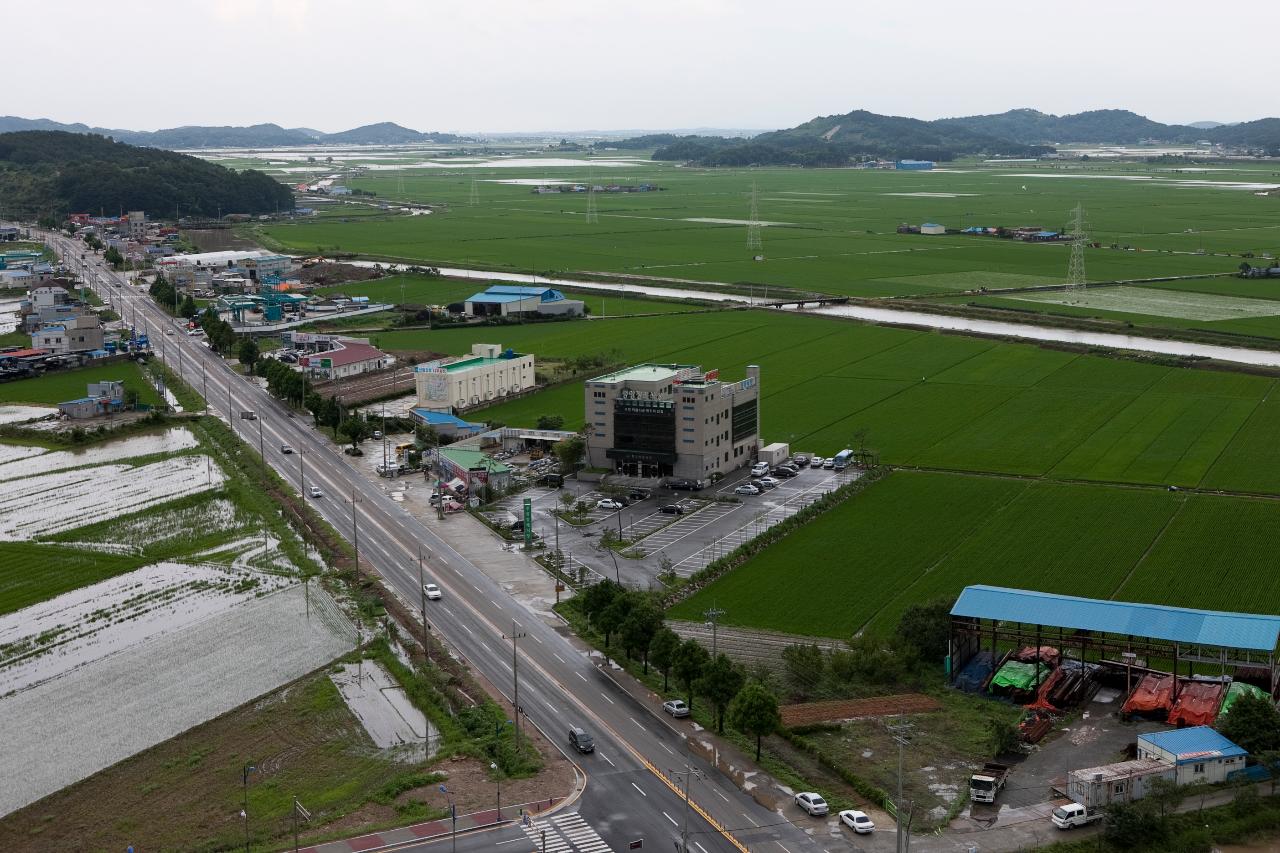 경포천 주변 침수지역