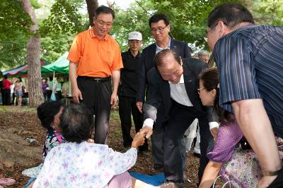 읍면동 체육대회 방문 격려