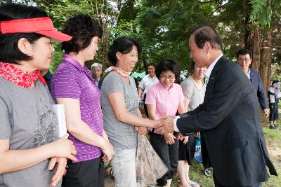 읍면동 체육대회 방문 격려