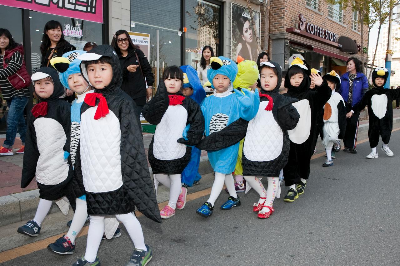 철새축제 시가시 퍼레이드