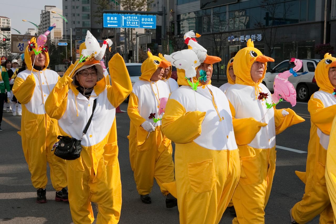 철새축제 시가시 퍼레이드