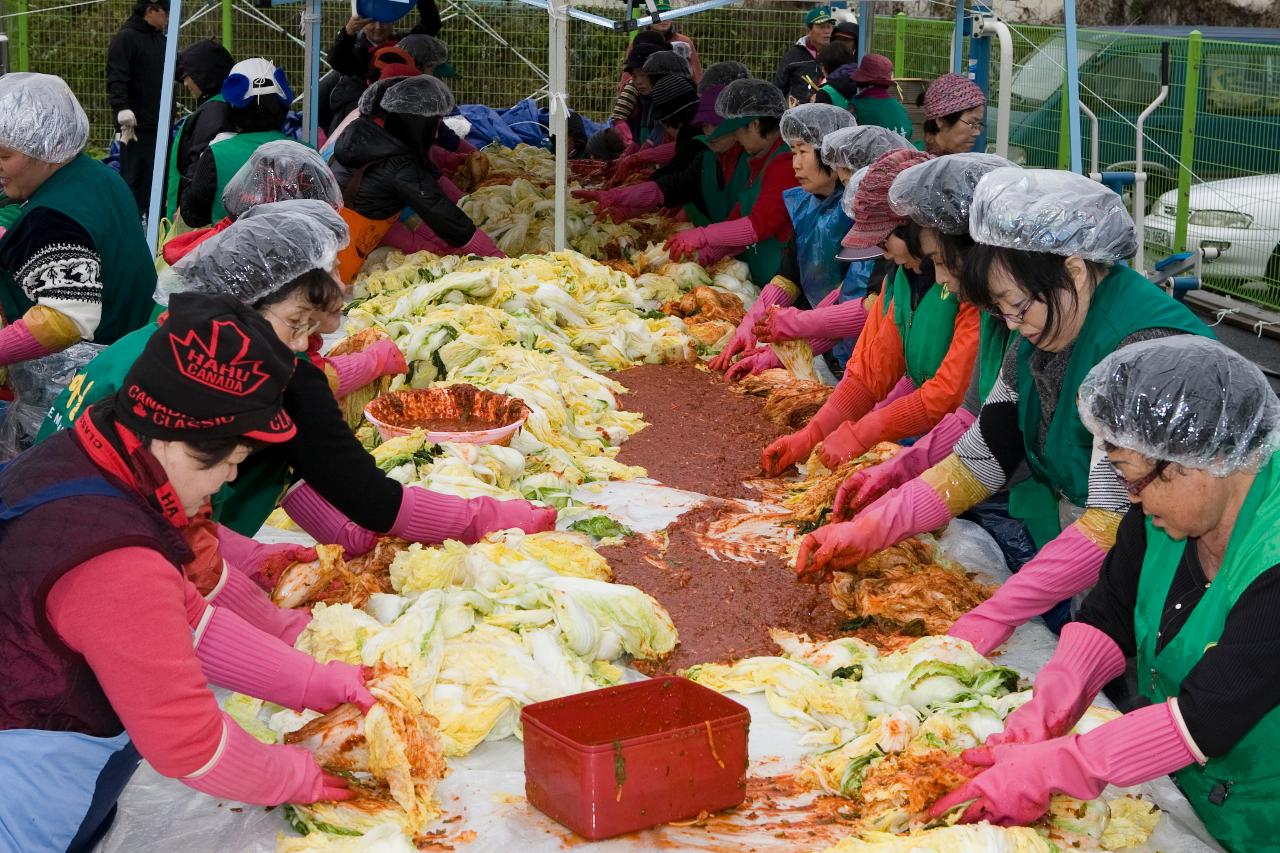 새마을협의회 김장 담그기