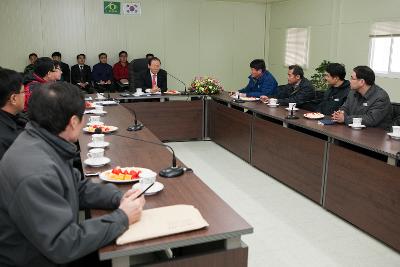 고군산연결도로 현장방문