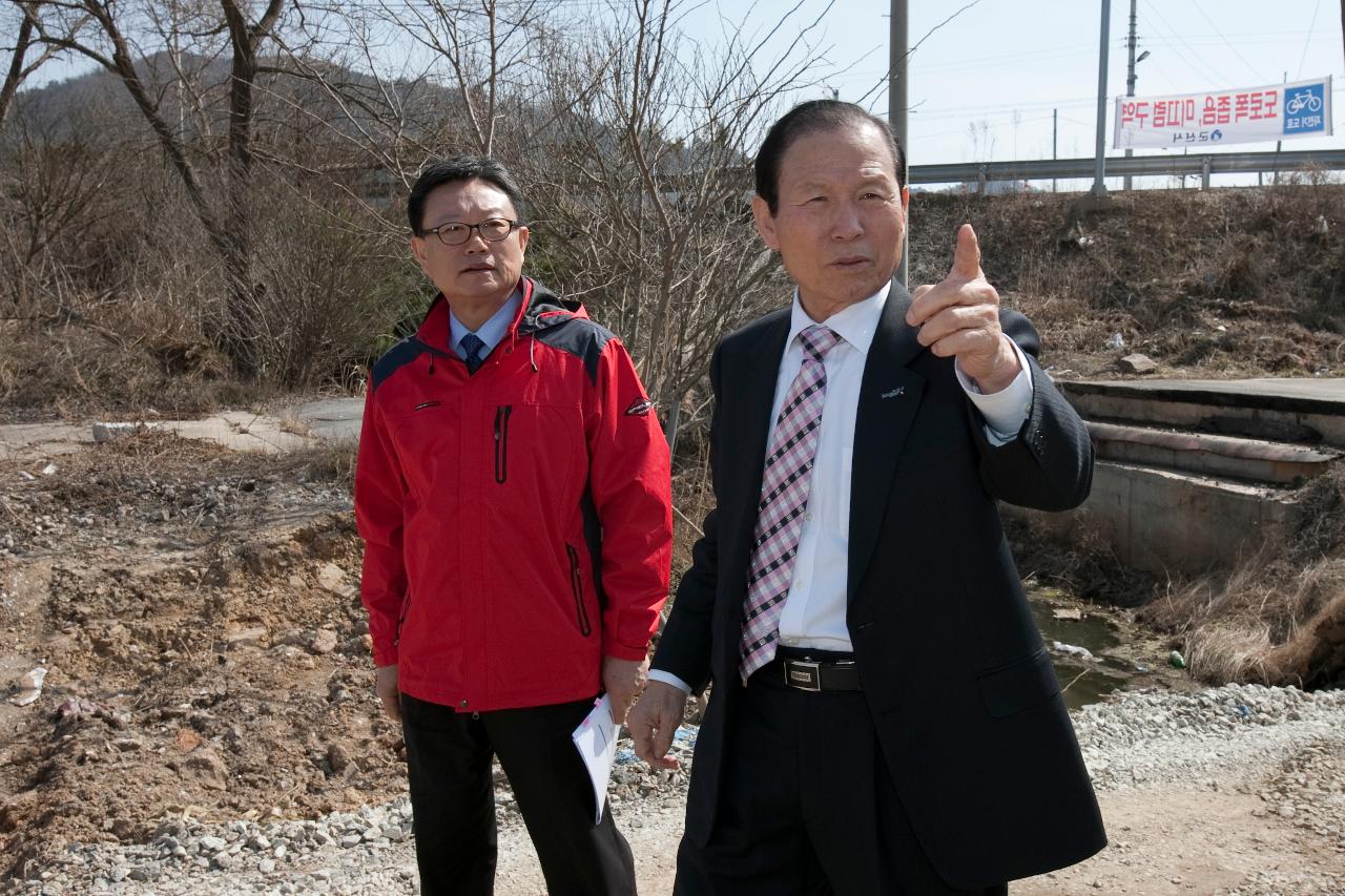 시장님 금강로 자전거길 현장점검