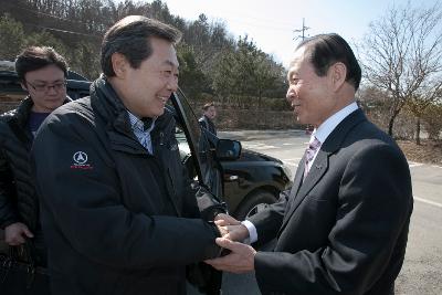 맹형규 행안부장관 4대강 자전거길 현장점검