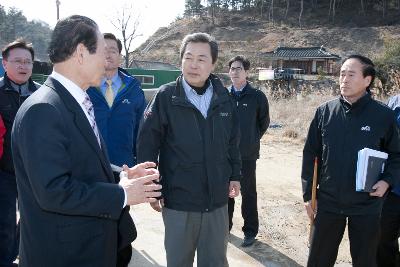 맹형규 행안부장관 4대강 자전거길 현장점검