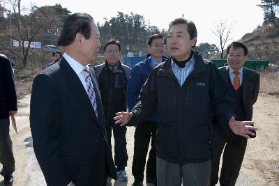 맹형규 행안부장관 4대강 자전거길 현장점검