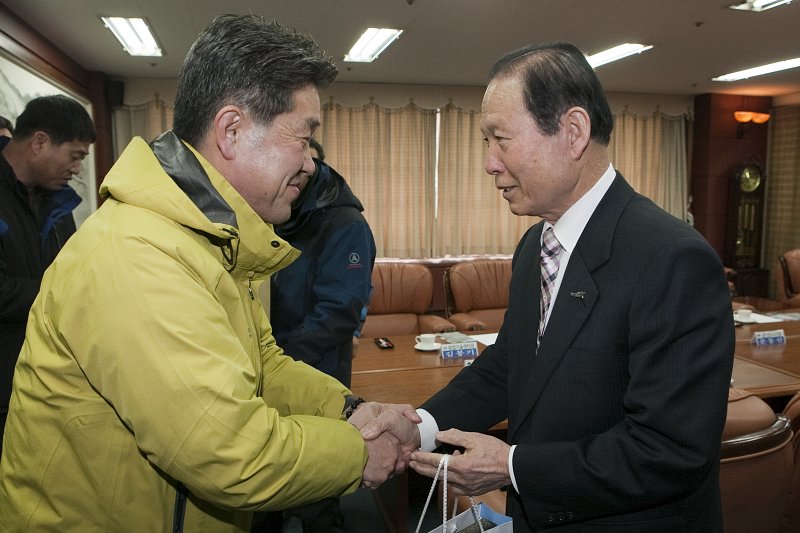 평창군 방문단 접견