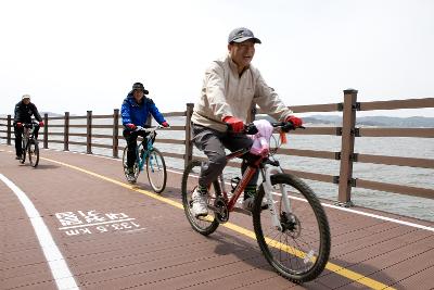 정헌율 행정부지사 4대강 자전거길 현장점검