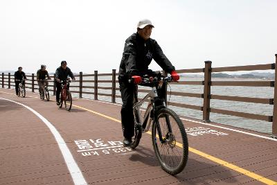 정헌율 행정부지사 4대강 자전거길 현장점검