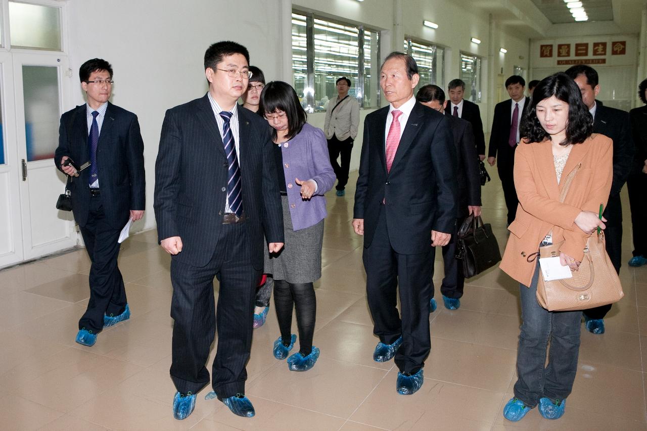 연대시 동방해양 수산가공공장 견학