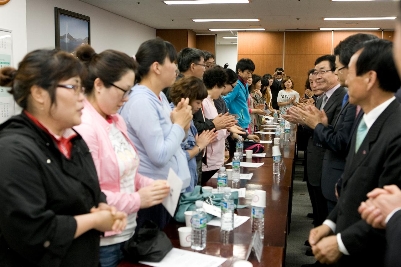 소아암 어린이돕기 바자회 수익금 전달식