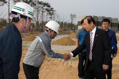 새만금비응공원 조성공사 현장 방문