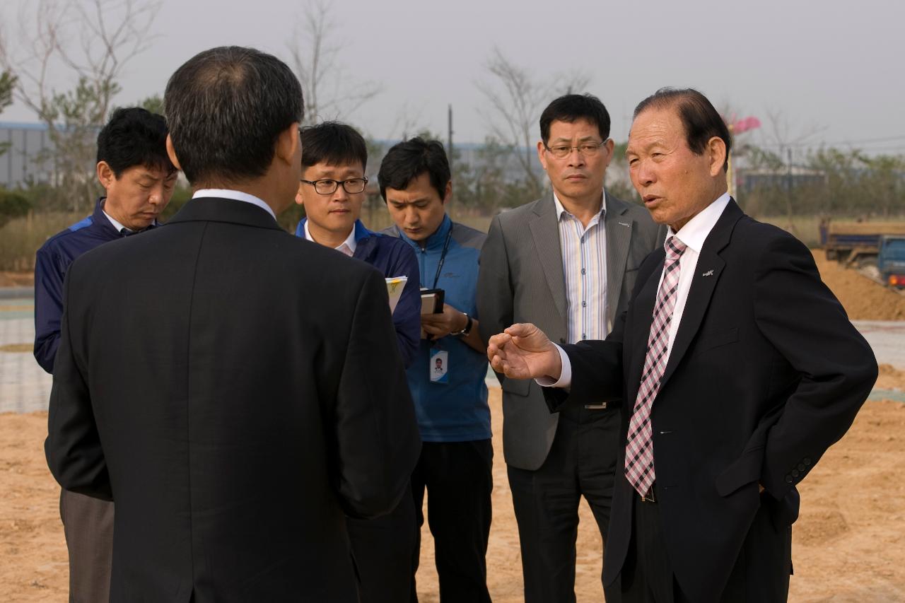 새만금비응공원 조성공사 현장 방문