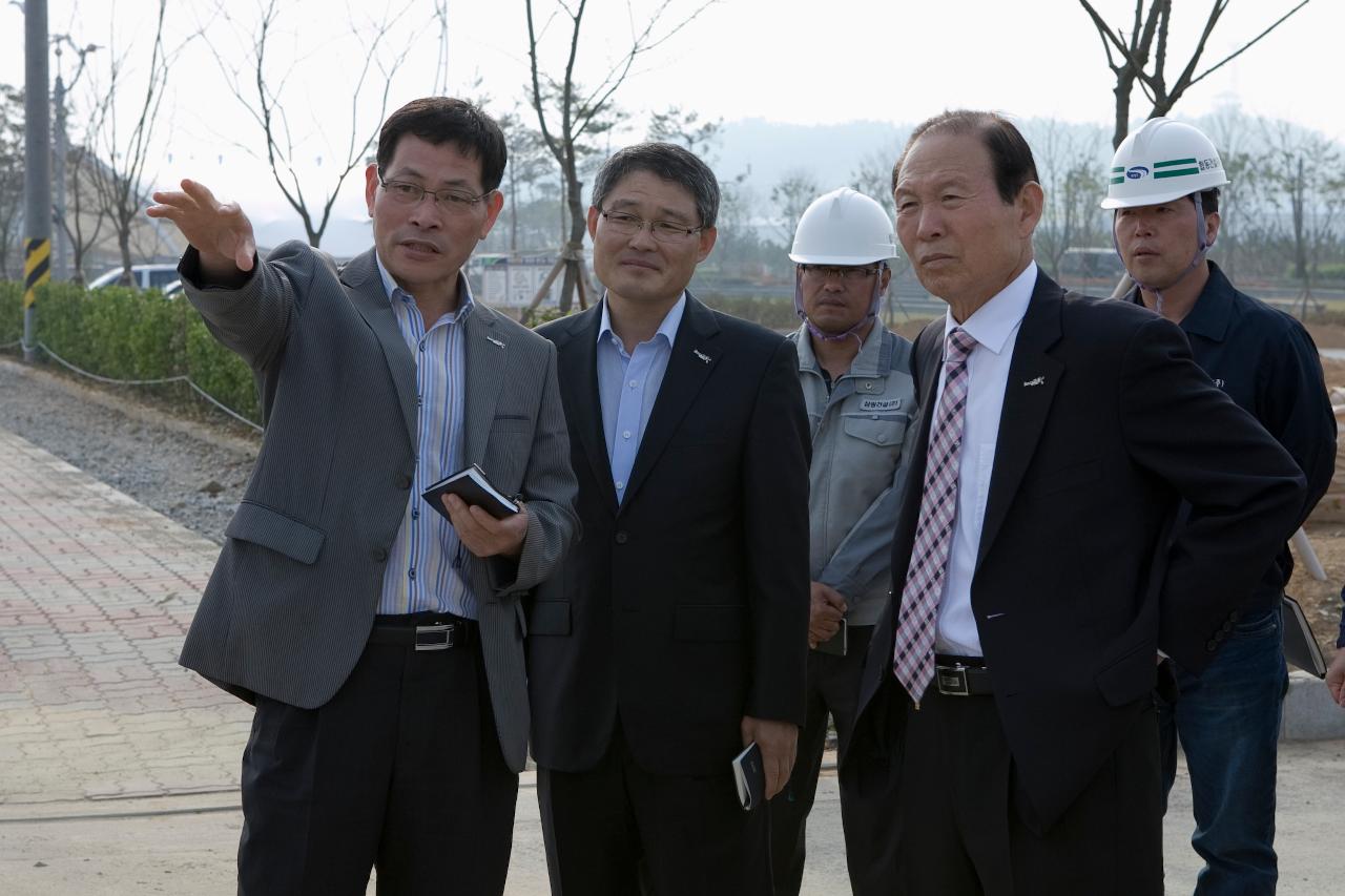 새만금비응공원 조성공사 현장 방문