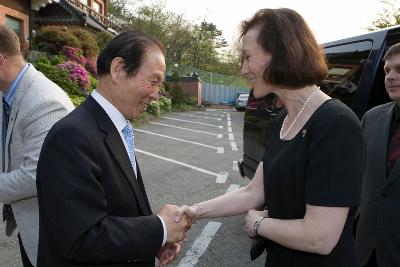 미공군 전투비행단장 이임 환송회