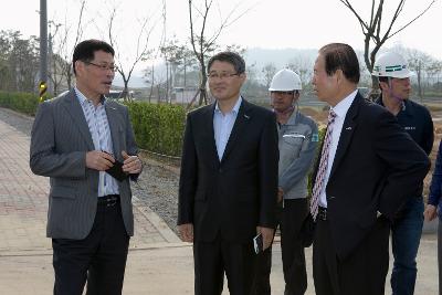 새만금비응공원 조성공사 현장 방문