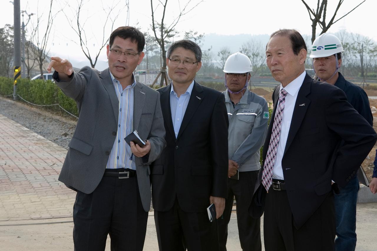 새만금비응공원 조성공사 현장 방문