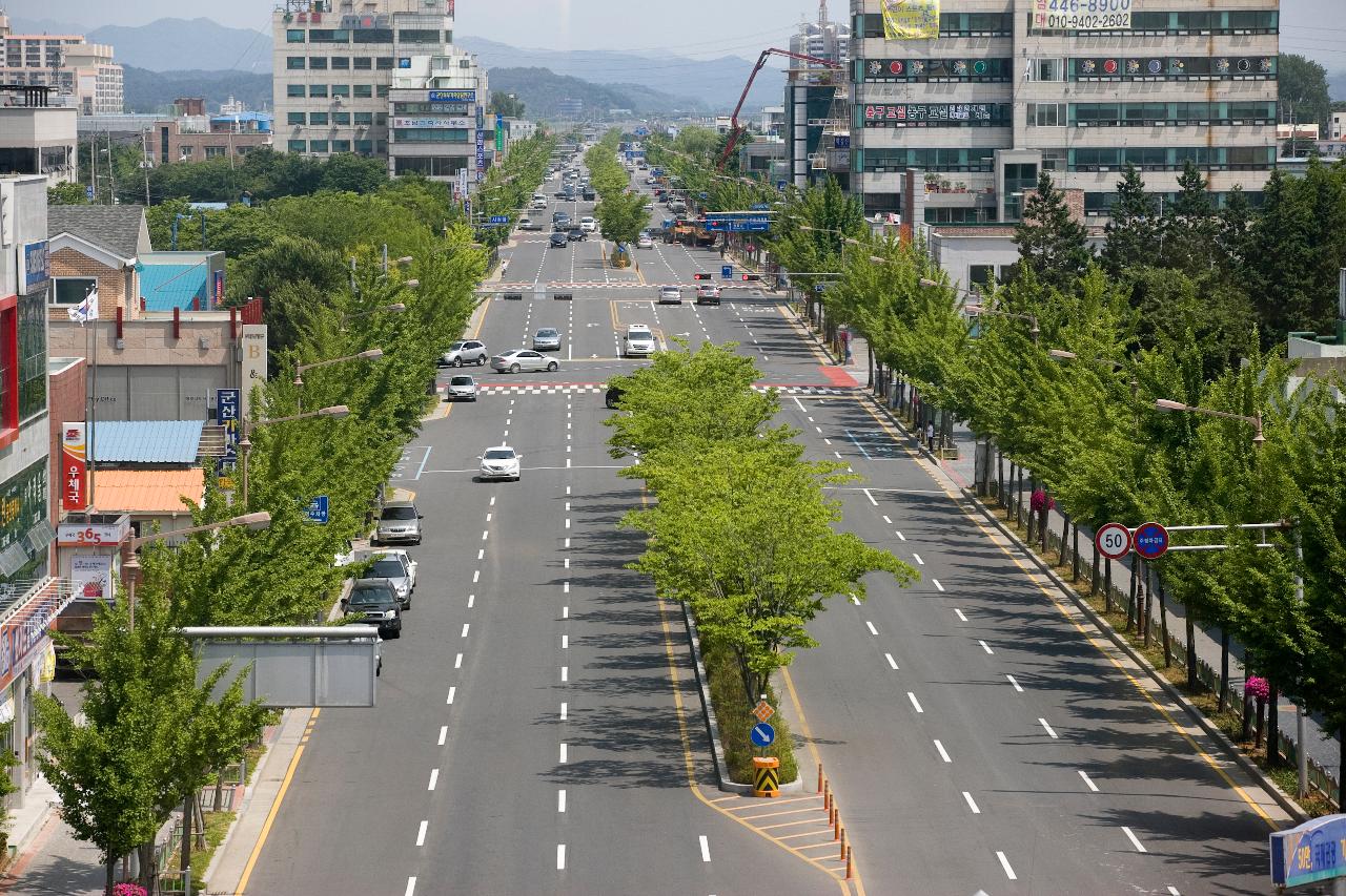 조촌동 도로