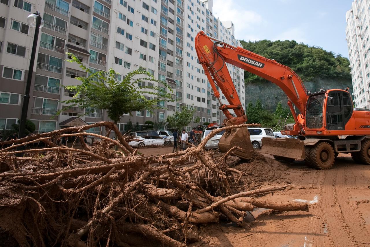 도지사 집중호우 피해지역 방문