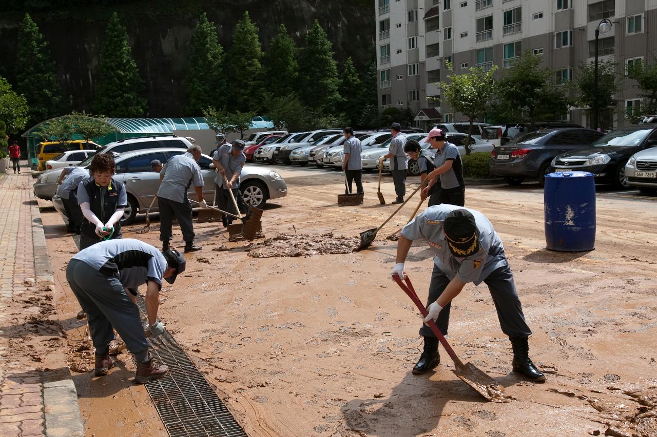 도지사 집중호우 피해지역 방문