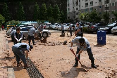 도지사 집중호우 피해지역 방문