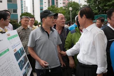 도지사 집중호우 피해지역 방문