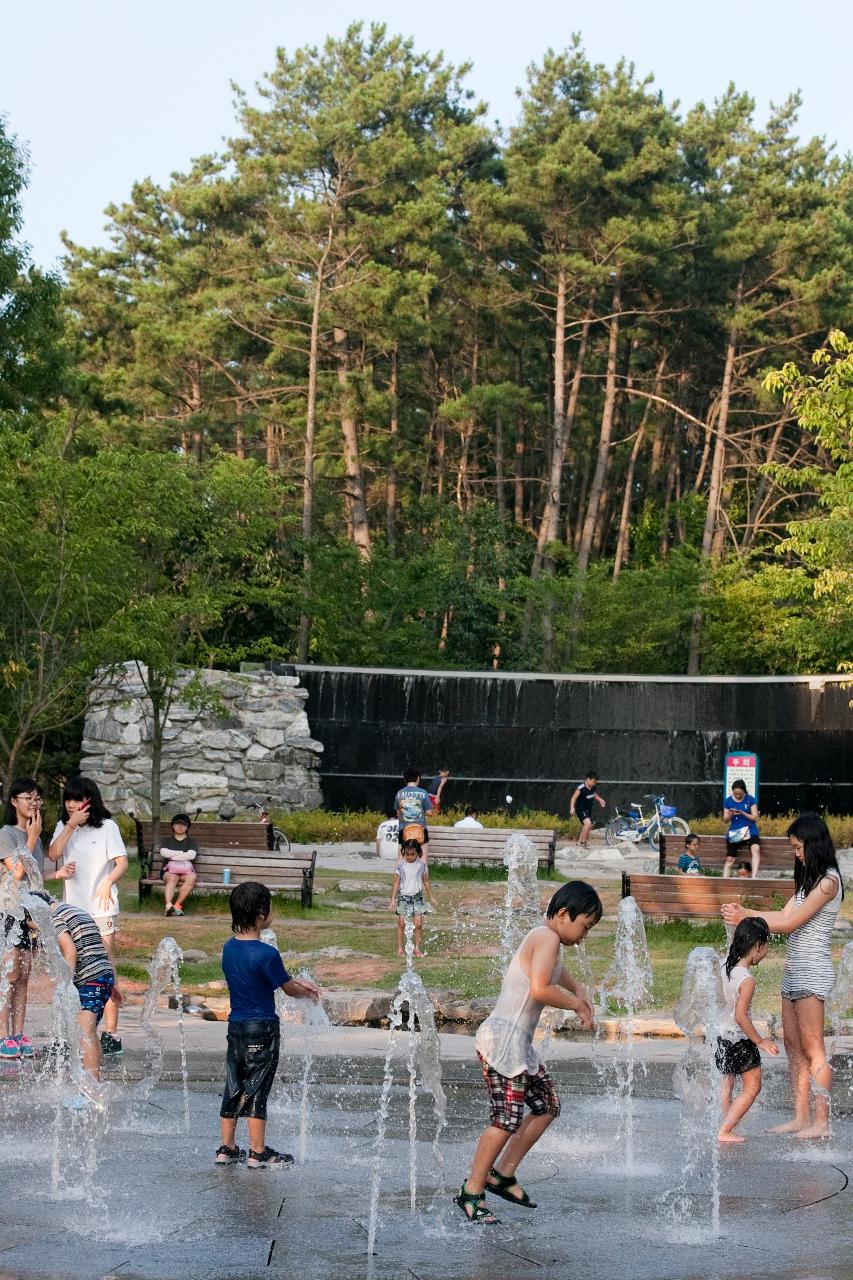 은파호수공원 바닥분수