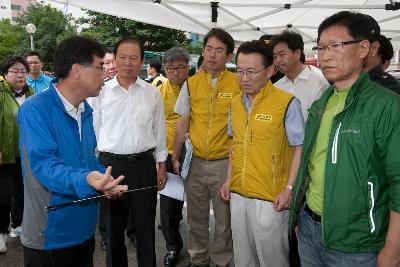 도지사 집중호우 피해지역 방문