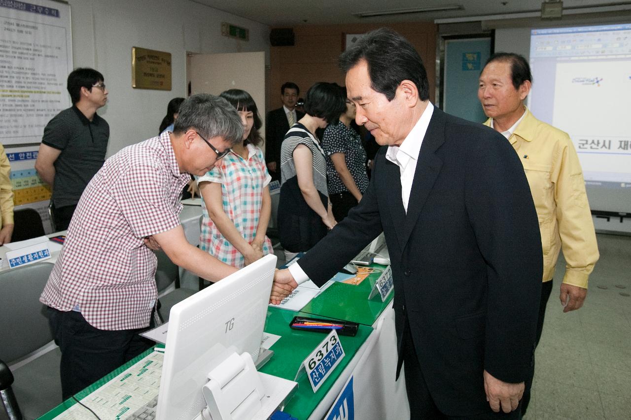 정세균 후보자 집중호우 피해지역 방문