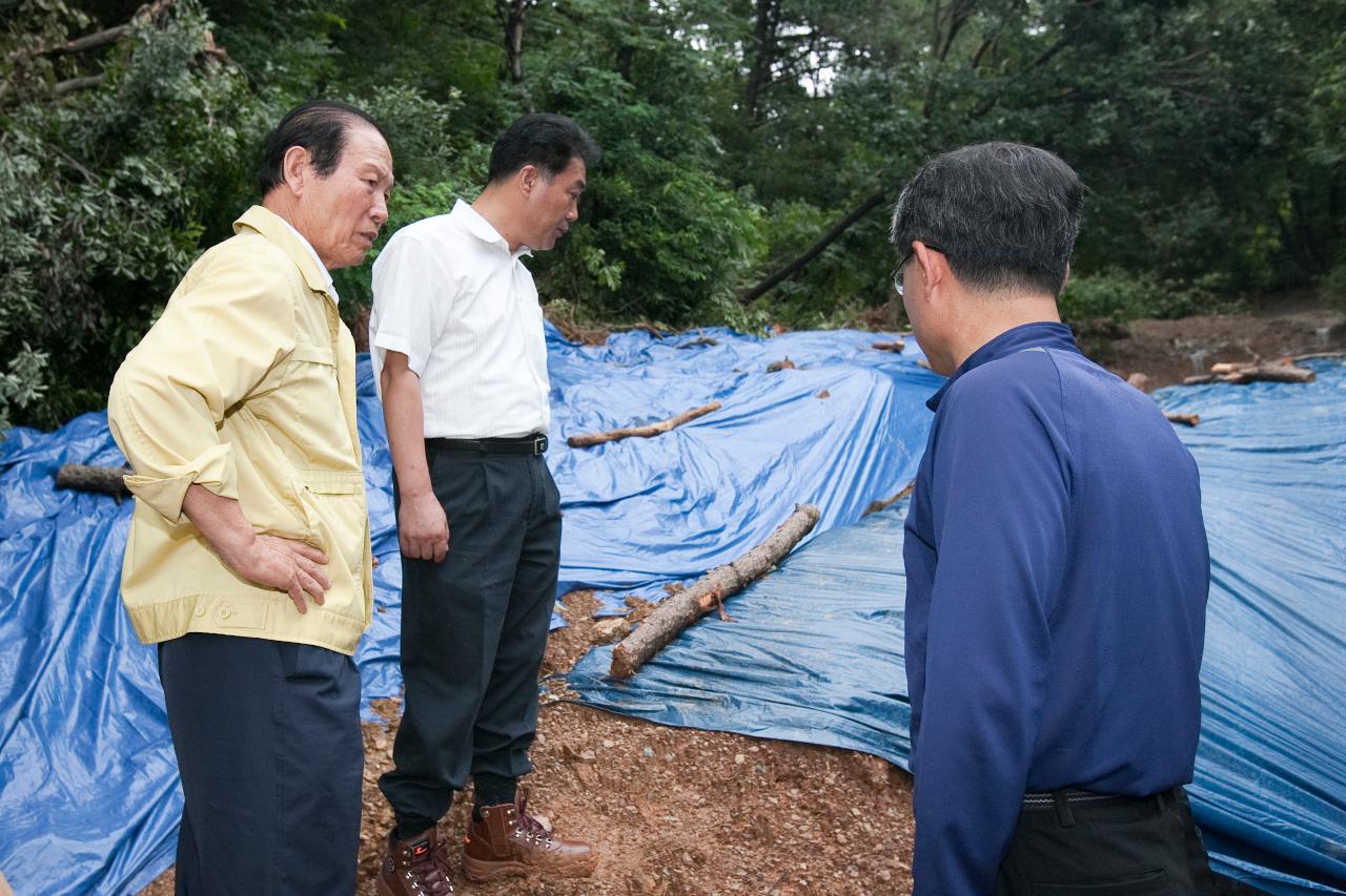 집중호우 피해복구 및 현장 점검