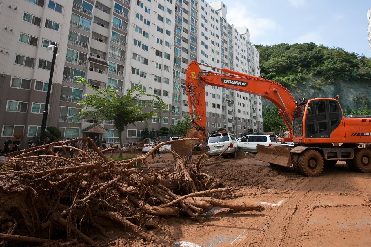 도지사 집중호우 피해지역 방문