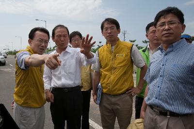 도지사 집중호우 피해지역 방문