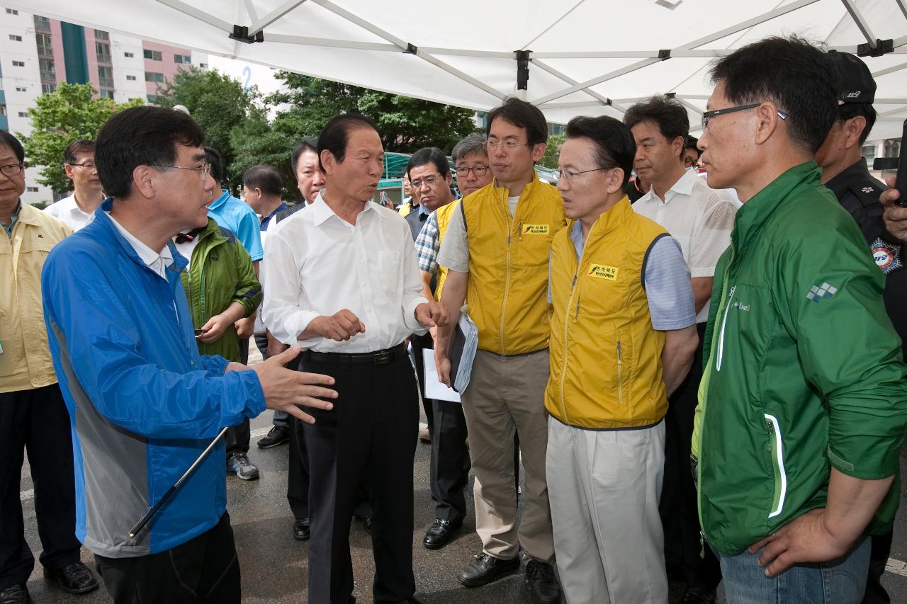 도지사 집중호우 피해지역 방문