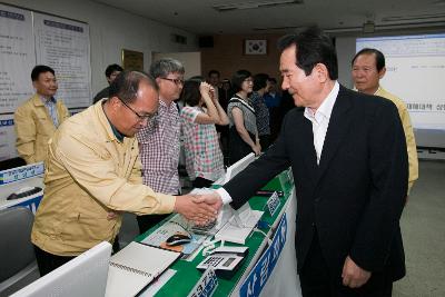 정세균 후보자 집중호우 피해지역 방문