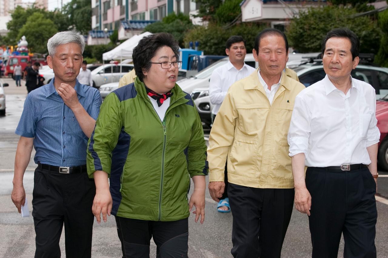 정세균 후보자 집중호우 피해지역 방문