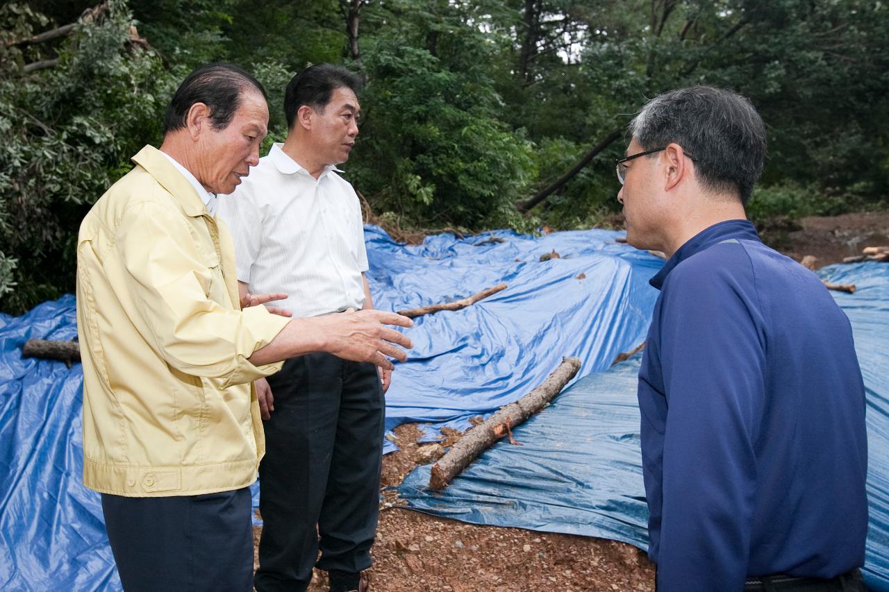 집중호우 피해복구 및 현장 점검