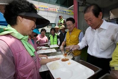 도지사 집중호우 피해지역 방문