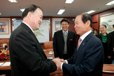 중국 연대시 노동대학 서기 군산방문