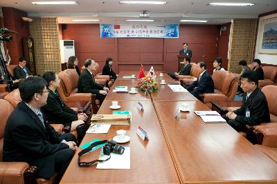 중국 연대시 노동대학 서기 군산방문