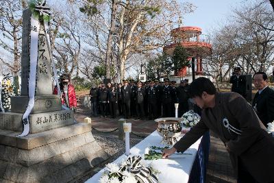 제67주년 순직 의용소방대원 추모위령제 유가족 헌화